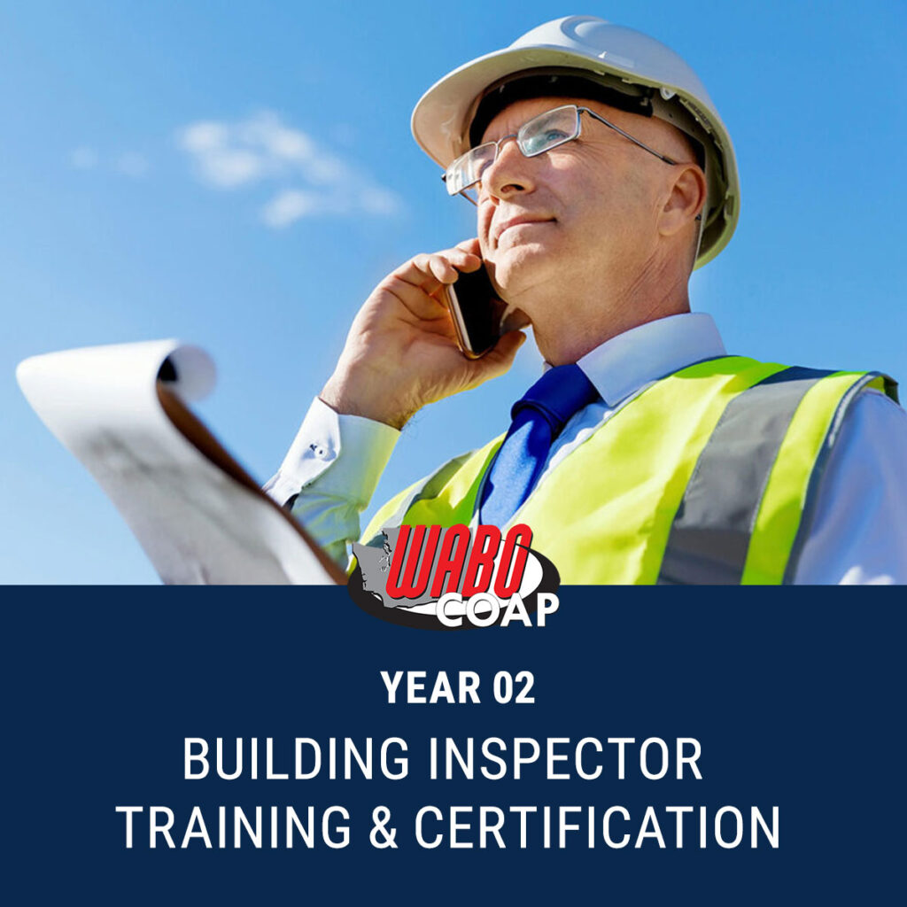 Year 2: Building Inspector training and certification